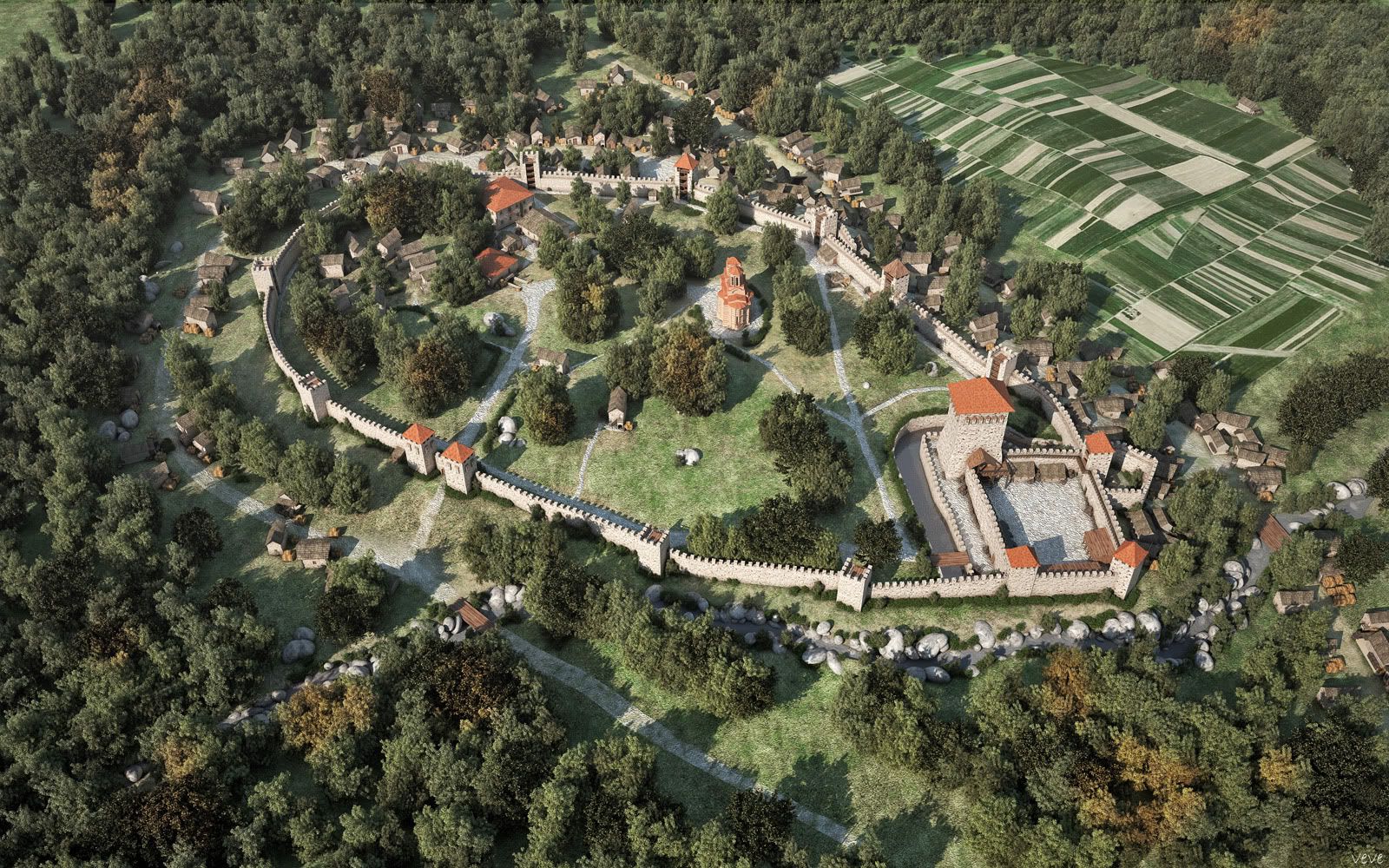 Middle Age Krusevac City (Serbia)