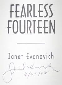 Fearless Fourteen, Signed by Janet Evanovich!