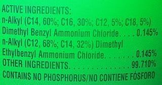 Clorox Ingredients Label