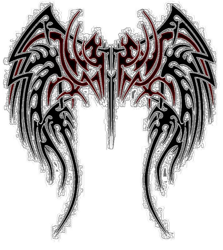 tribal tattoos of angel wings. tribal-angel-wings