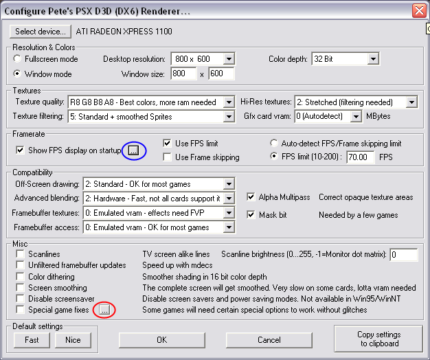 Example image chross chrono Using Pete's DX6 D3D