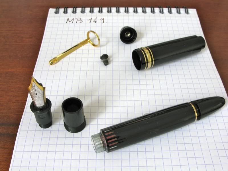 Disassembly Of A Montblanc 149 Montblanc The Fountain Pen Network