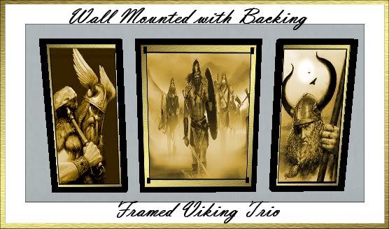 Framed Viking Trio