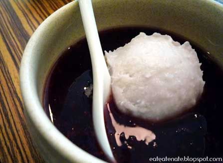 Glutinous Purple Rice Topped with Sweeten Yam