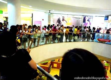 The Queue for Butter Manju Cakes