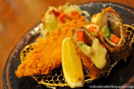 Fish Hire and Cheese Katsu Roll