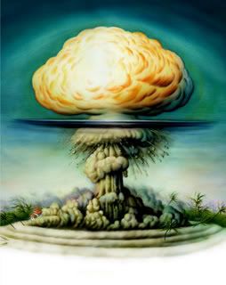 Atom Bomb Drawing