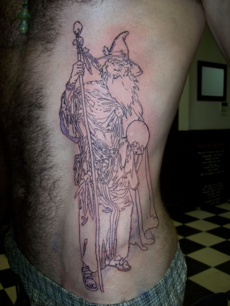 on my left arm a cross