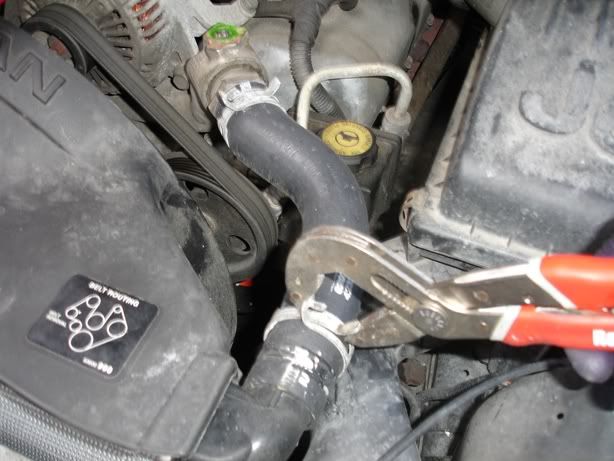Clamp hose jeep radiator remove spring #1