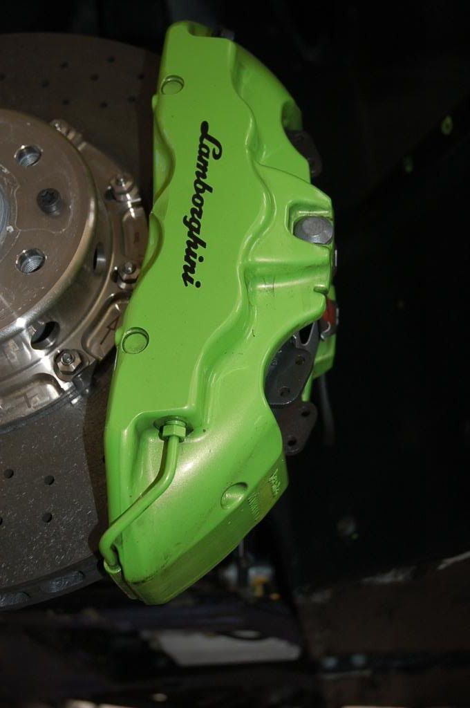 lp 640 bumper fix and caliper paint