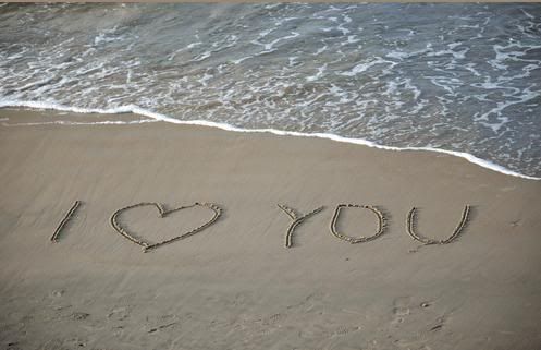 i love you in the sand i love you in the sand