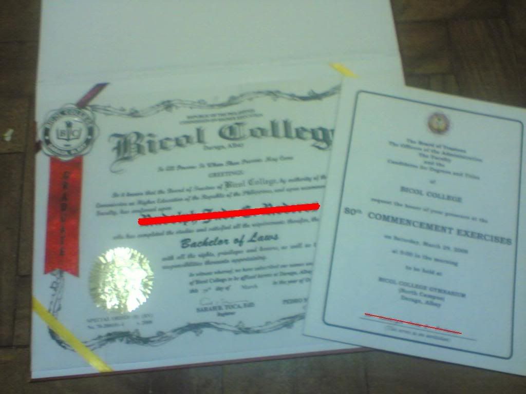Bicol College Diploma
