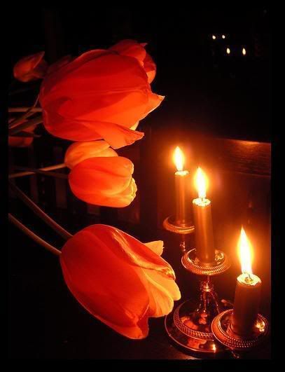 Candles and Roses Pictures, Images and Photos