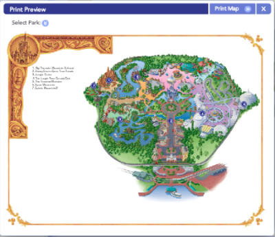 disney magic kingdom map. Customised map - Magic Kingdom