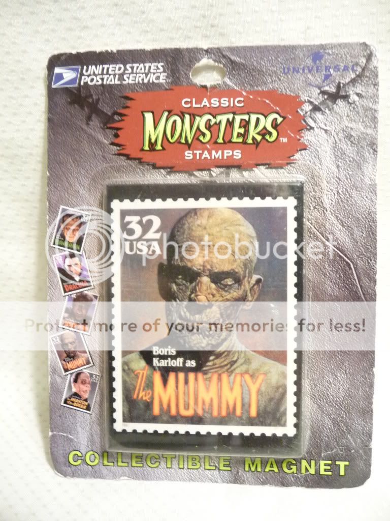 CLASSIC MONSTERS STAMPS THE MUMMY COLLECTIBE MAGNET VERY RARE 1997 