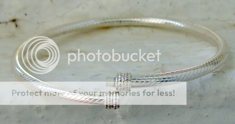 STERLING SILVER PLANE BANGLE BRACELET SET 5 PCS DANCE 6  