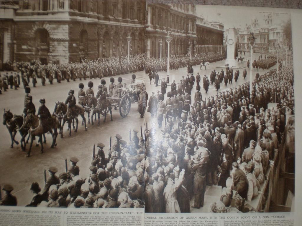Photo Article Funeral Procession Queen Mary 1953 Ebay